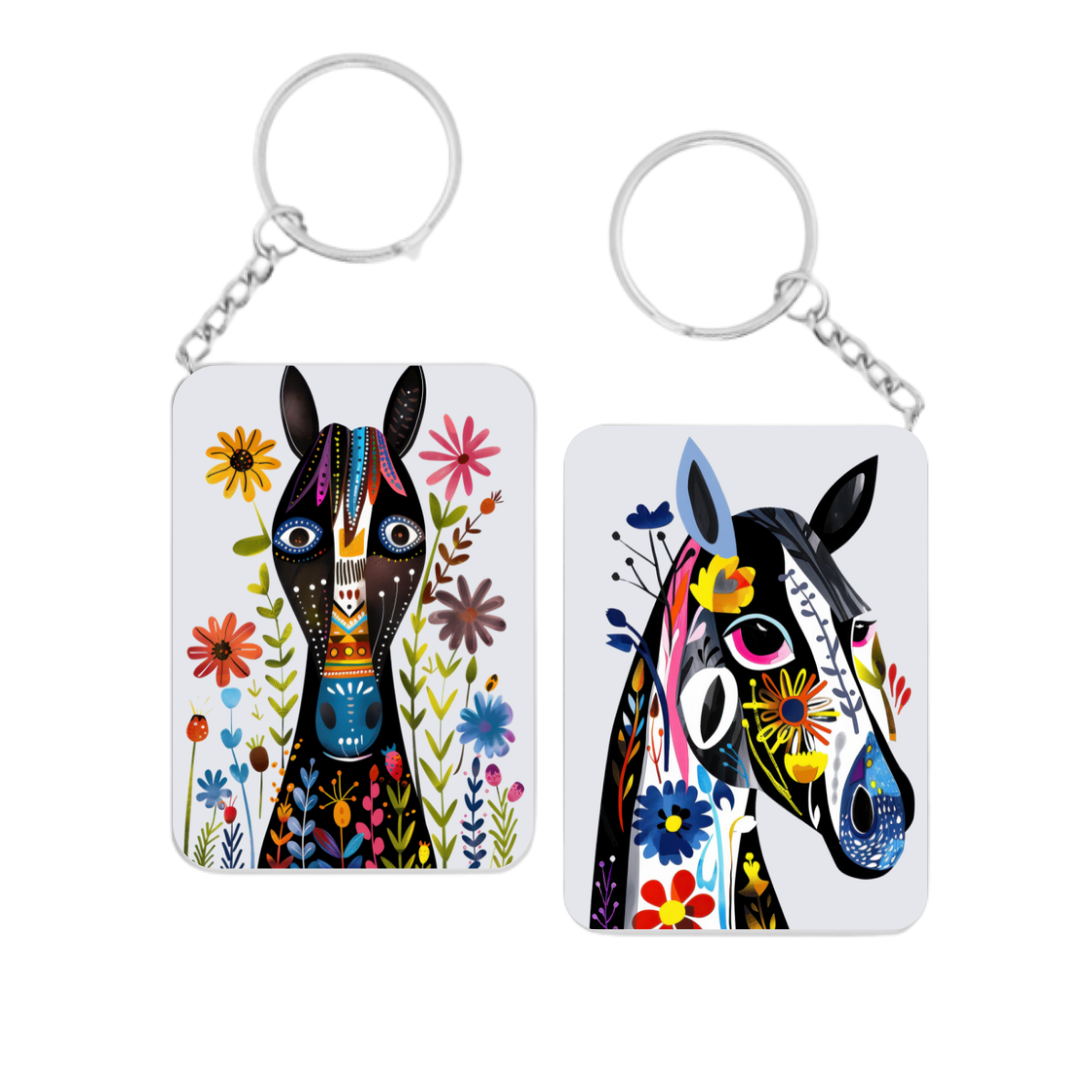 Quirky Horse Keyrings
