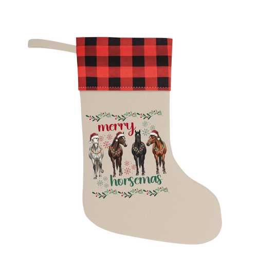 Merry Horsemas Christmas Stocking