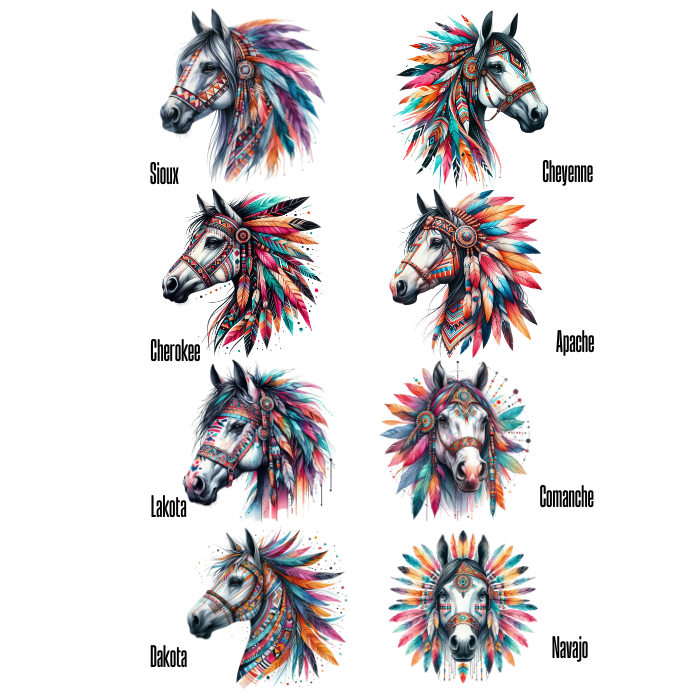 Personalised Native American Horse Mousepad