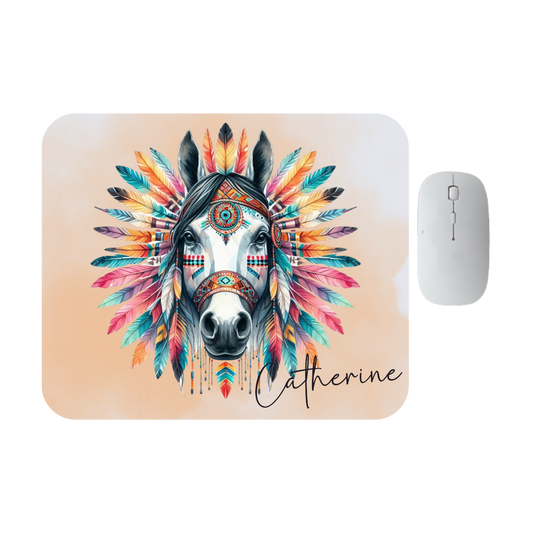 Personalised Native American Horse Mousepad