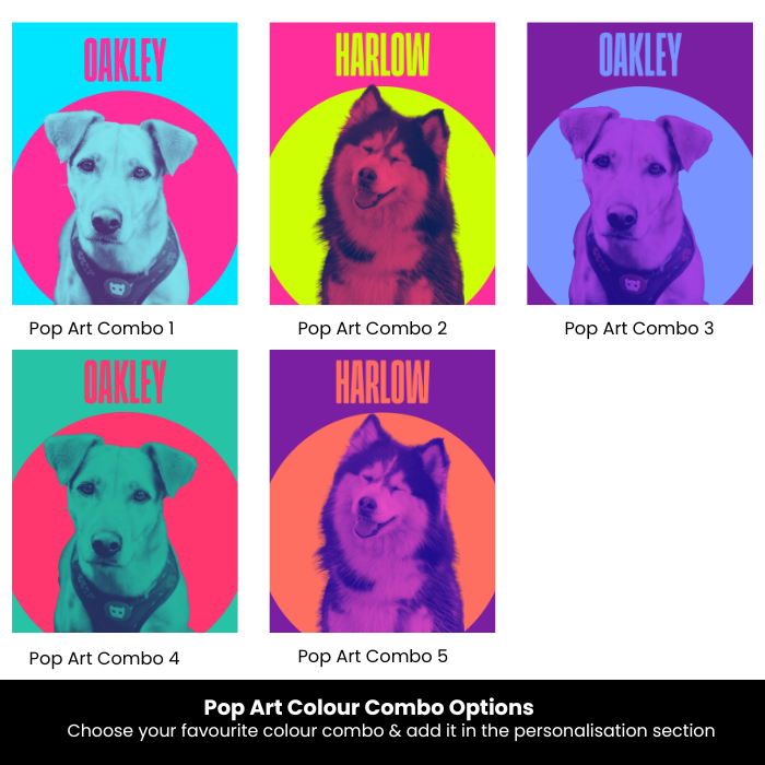 Personalised Pop Art Dog Keyring