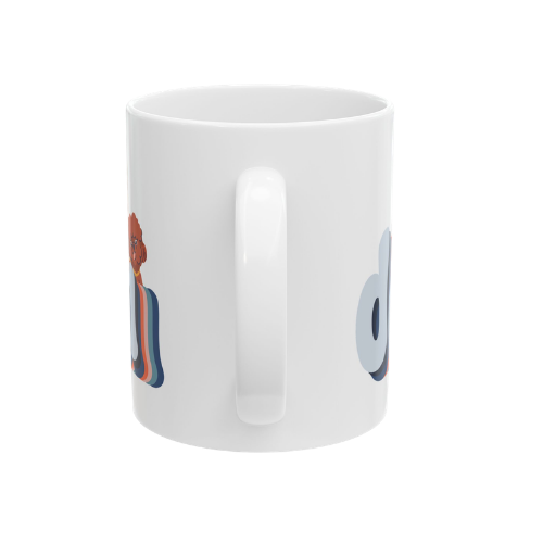 Retro Dog Mom Ceramic Mug