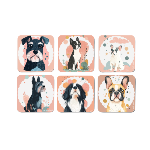 Boho Dog Coasters