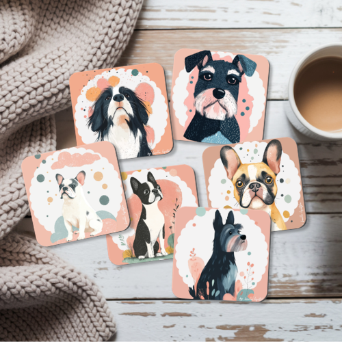 Boho Dog Coasters