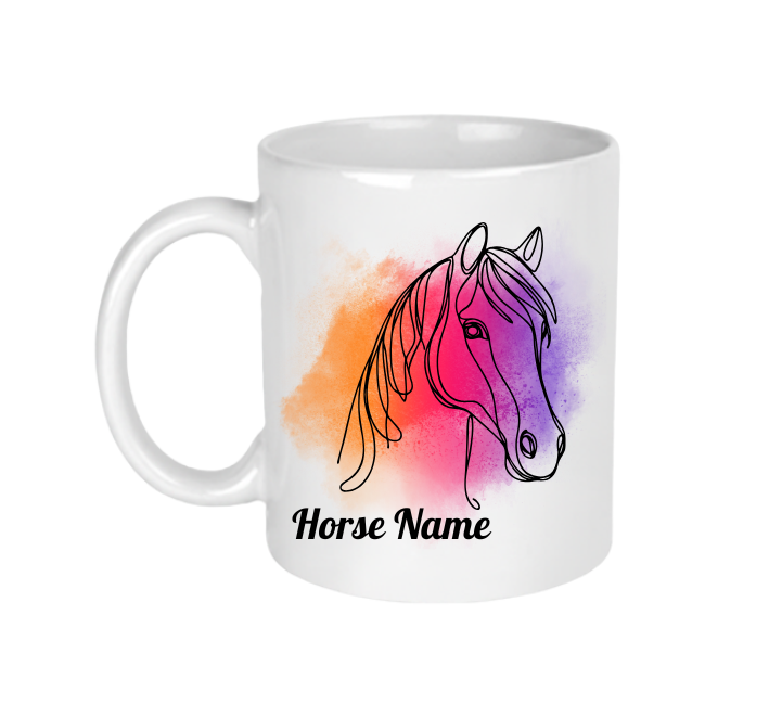 Personalised Ceramic Mug For A Horse Lover