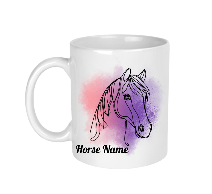 Personalised Ceramic Mug For A Horse Lover
