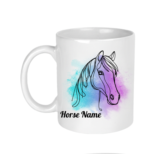 Personalised Ceramic Mug For A Horse Lover
