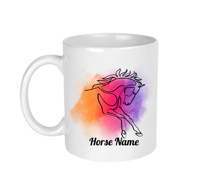 Personalised Ceramic Mug For A Horse Lover