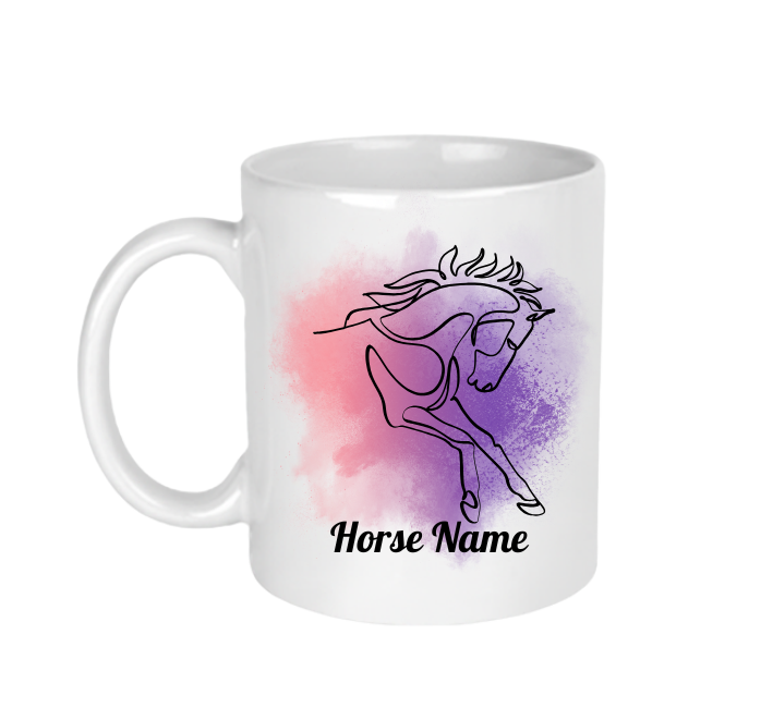 Personalised Ceramic Mug For A Horse Lover