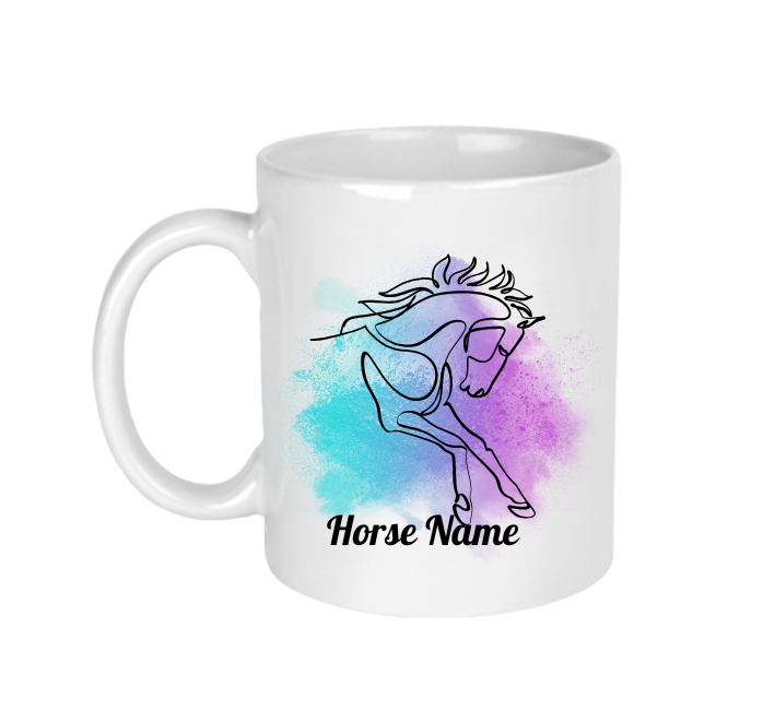 Personalised Ceramic Mug For A Horse Lover