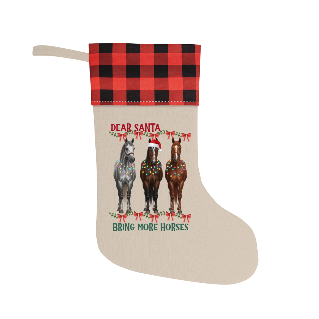 Dear Santa Equestrian Christmas Stocking