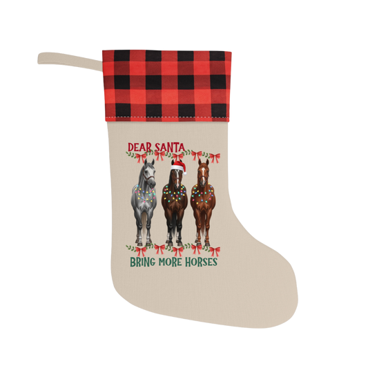 Dear Santa Equestrian Christmas Stocking