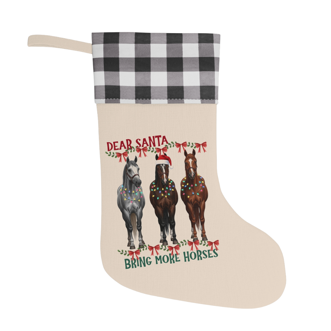 Dear Santa Equestrian Christmas Stocking