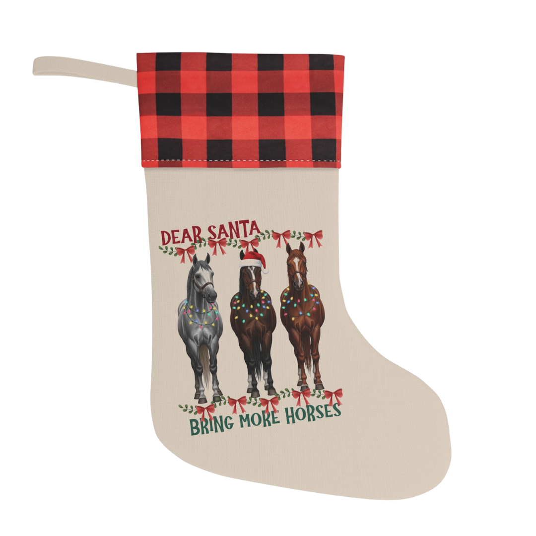 Dear Santa Equestrian Christmas Stocking