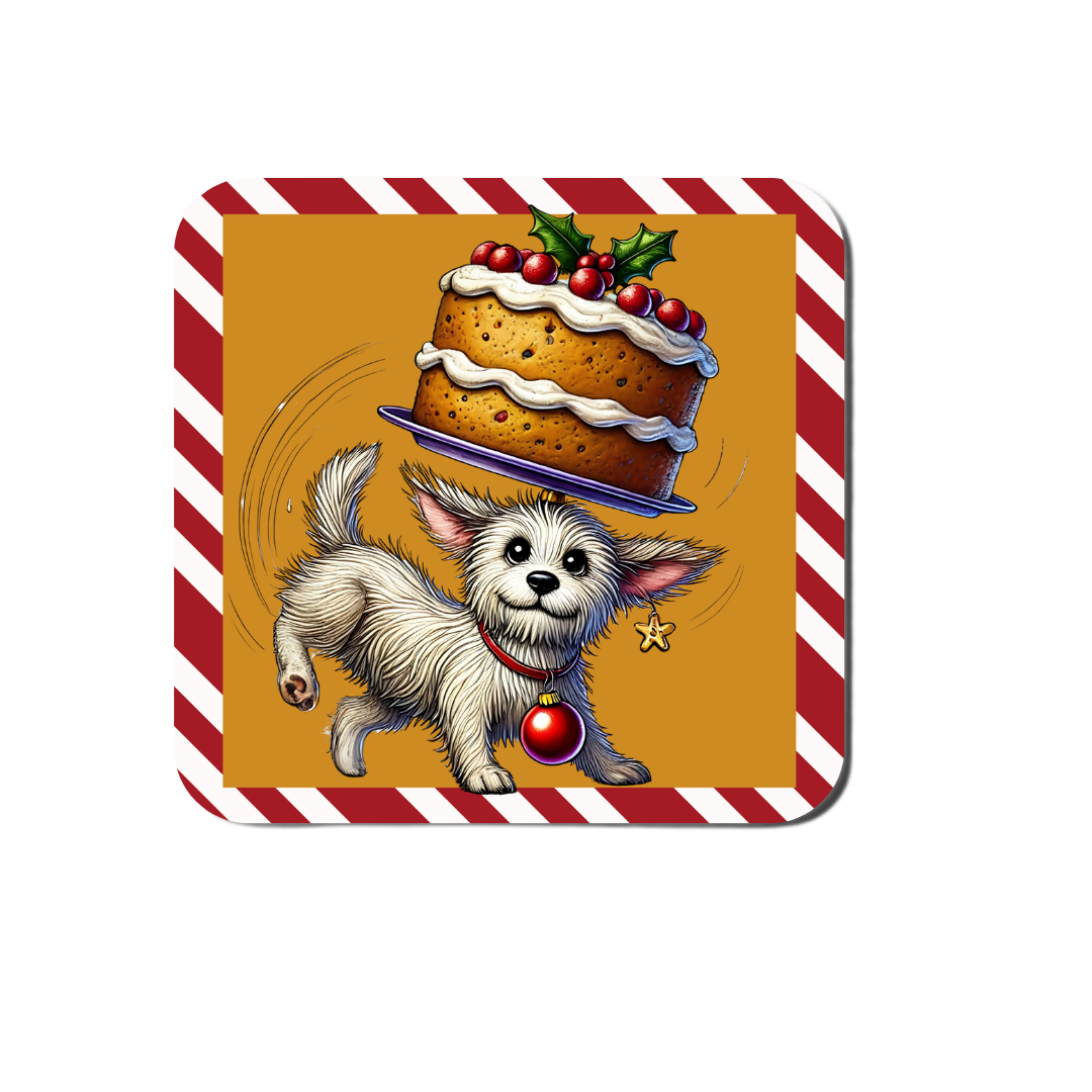 Quirky Christmas Dog Coasters