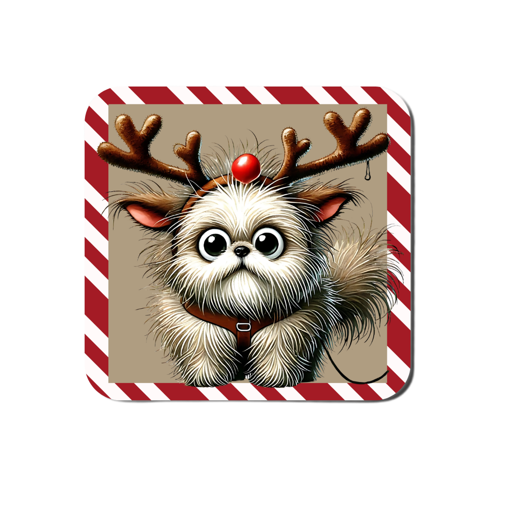 Quirky Christmas Dog Coasters