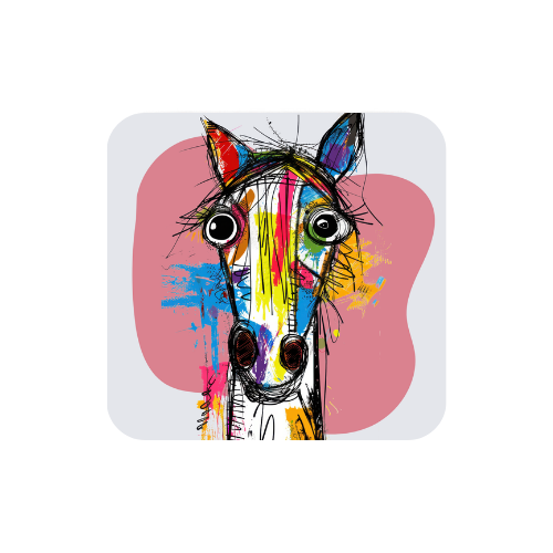 Colourful Quirky Horse Magnets