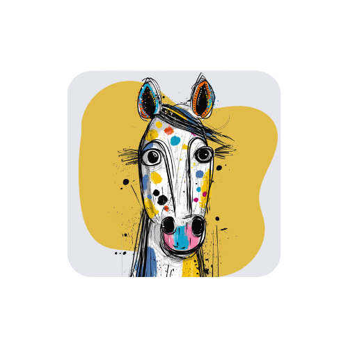 Colourful Quirky Horse Magnets
