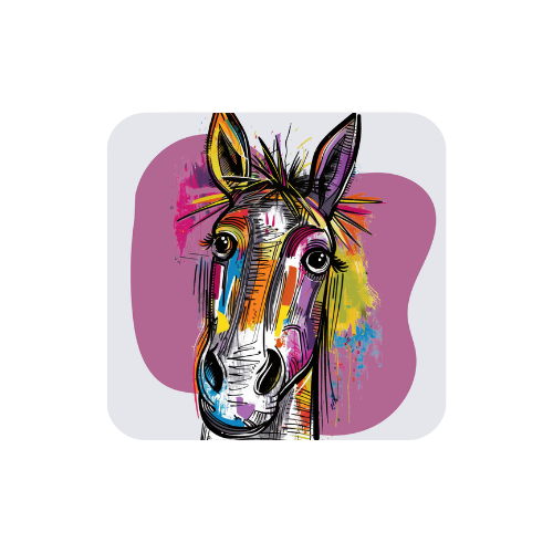 Colourful Quirky Horse Magnets