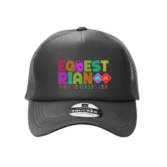 Equestrian Horse Obsessed Trucker Cap