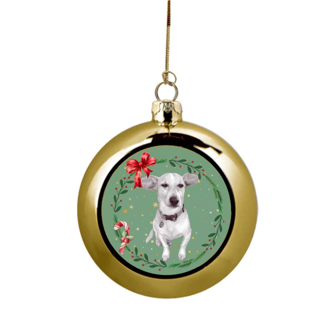 Personalised Christmas Dog Bauble