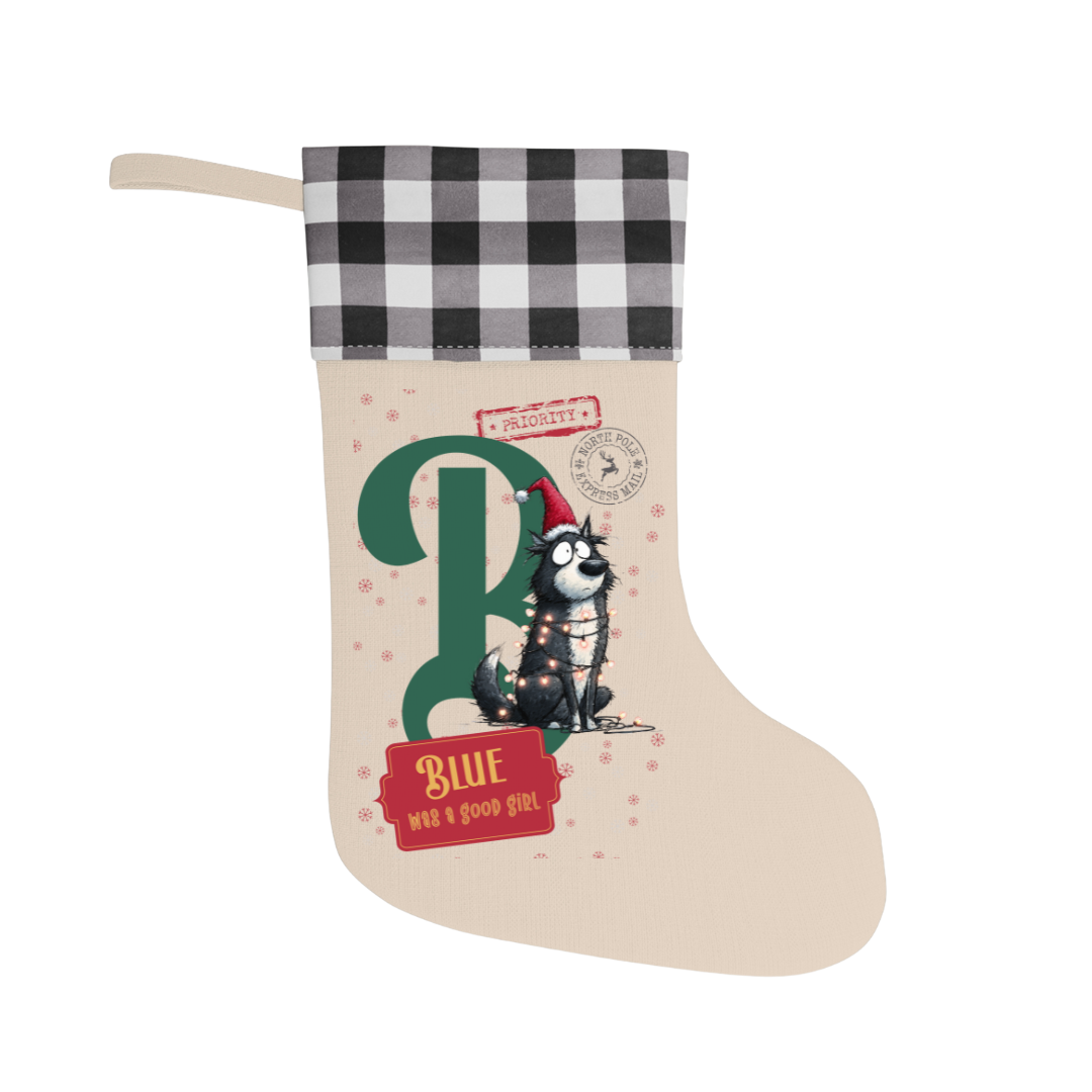 Good Dog Personalised Christmas Stocking