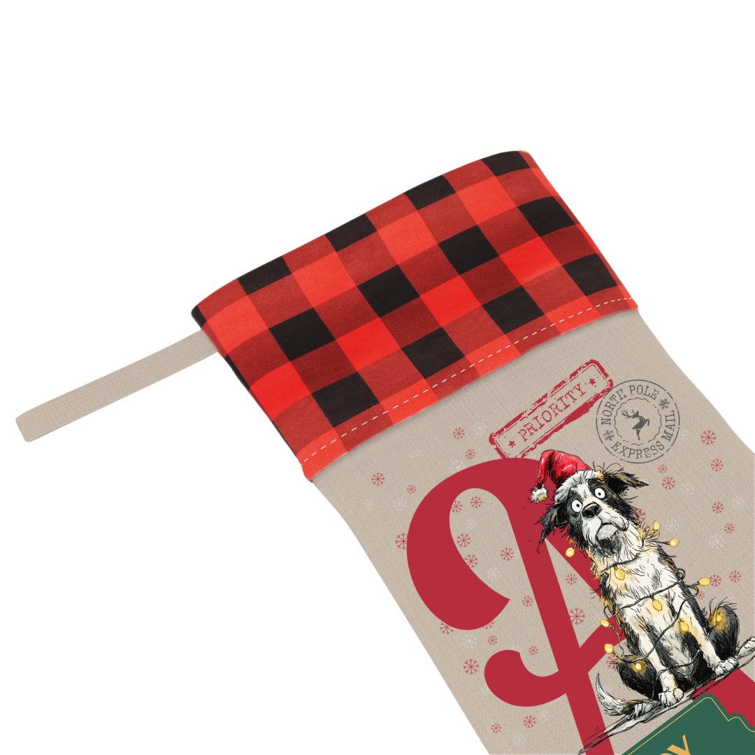 Good Dog Personalised Christmas Stocking