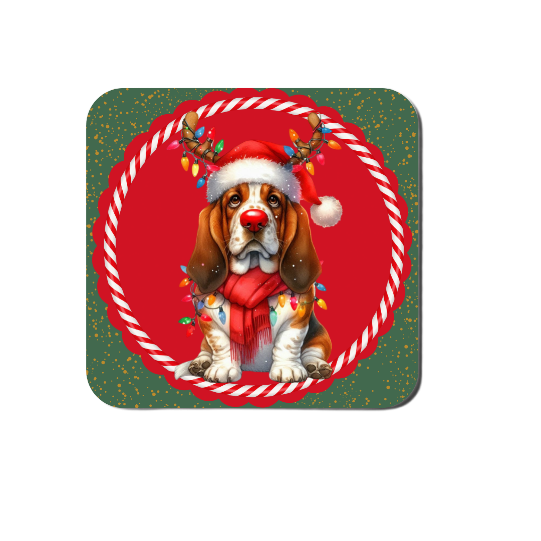 Grumpy Christmas Dog Coasters