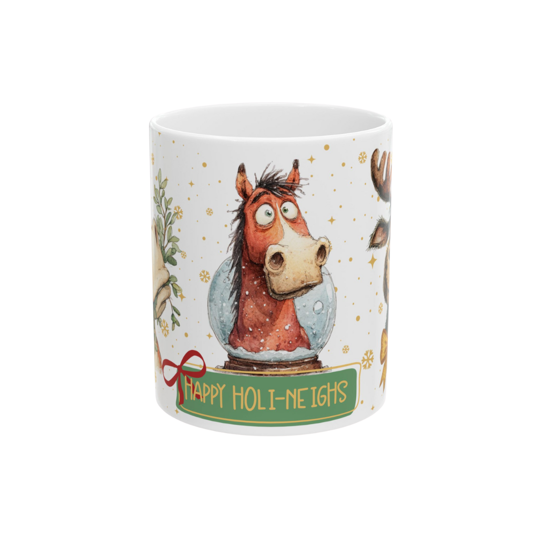 Happy Holi-neighs Ceramic Mug
