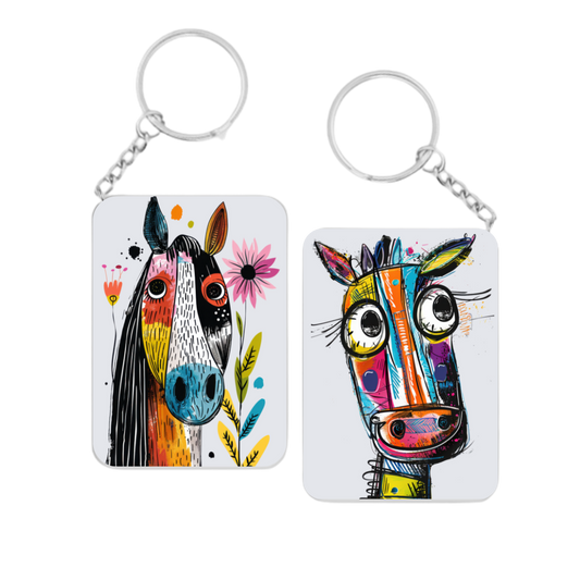 Quirky Horse Keyrings