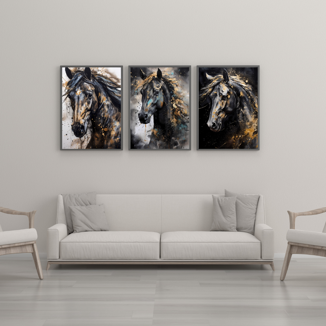 Ink Horse (Artemis) Wall Art