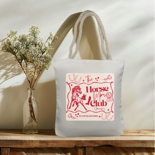 The Horse Mom Club Tote Bag