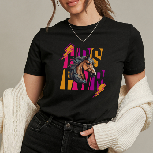 Horse Power Black T-shirt