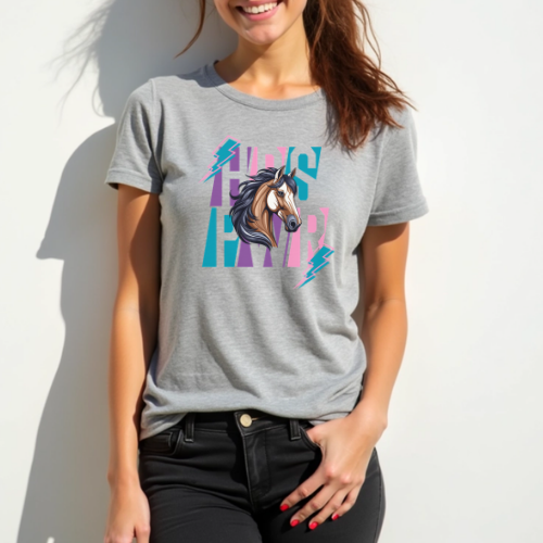 Horse Power Grey T-shirt