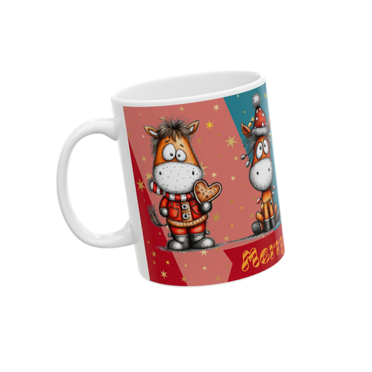 Merry Horsemas Ceramic Mug
