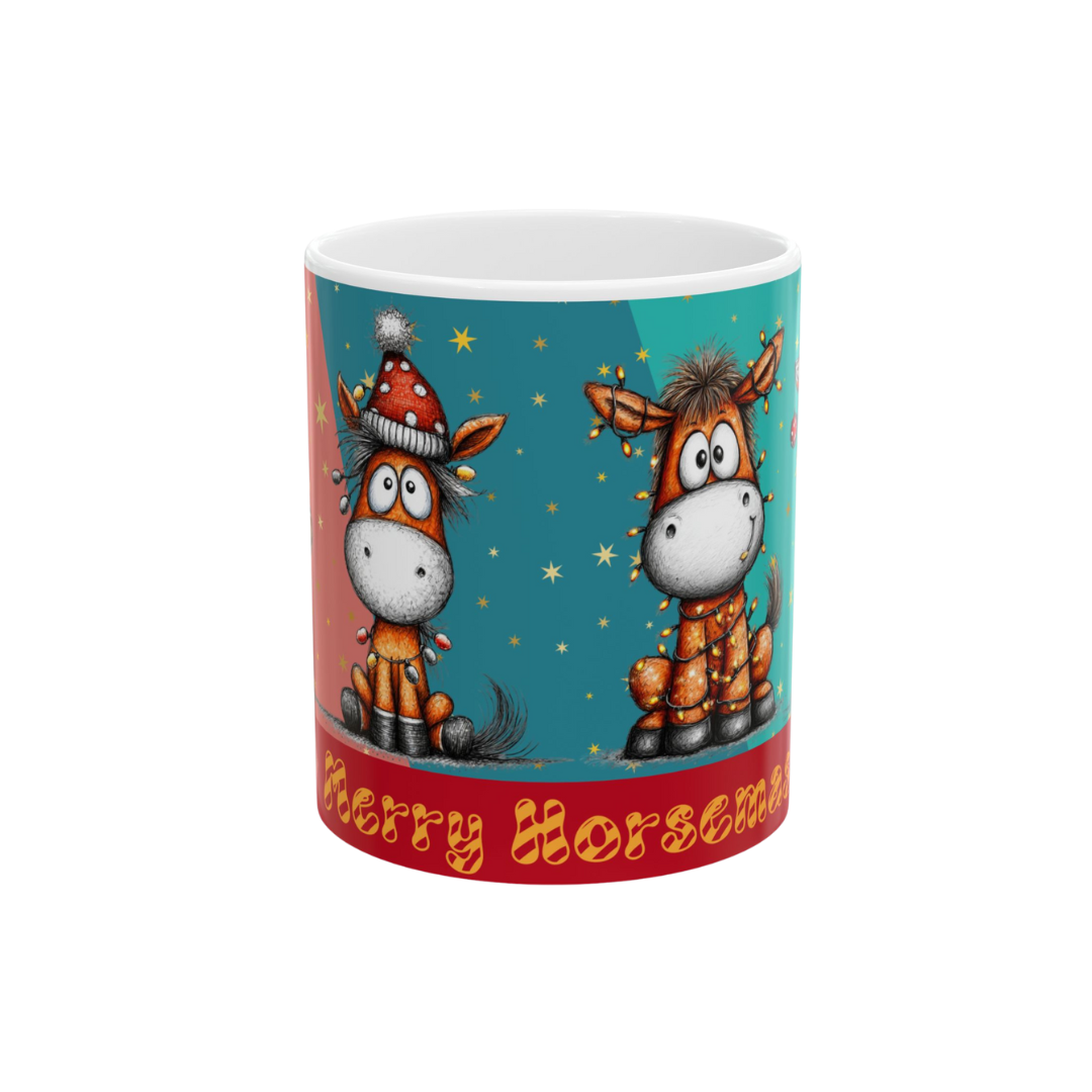 Merry Horsemas Ceramic Mug