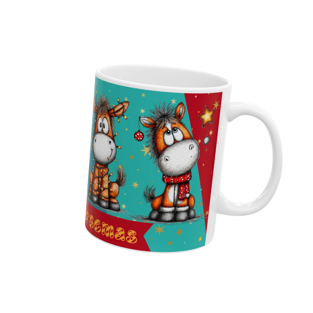 Merry Horsemas Ceramic Mug
