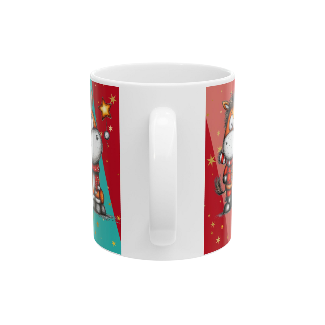 Merry Horsemas Ceramic Mug