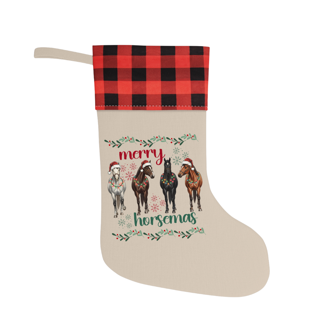 Merry Horsemas Christmas Stocking