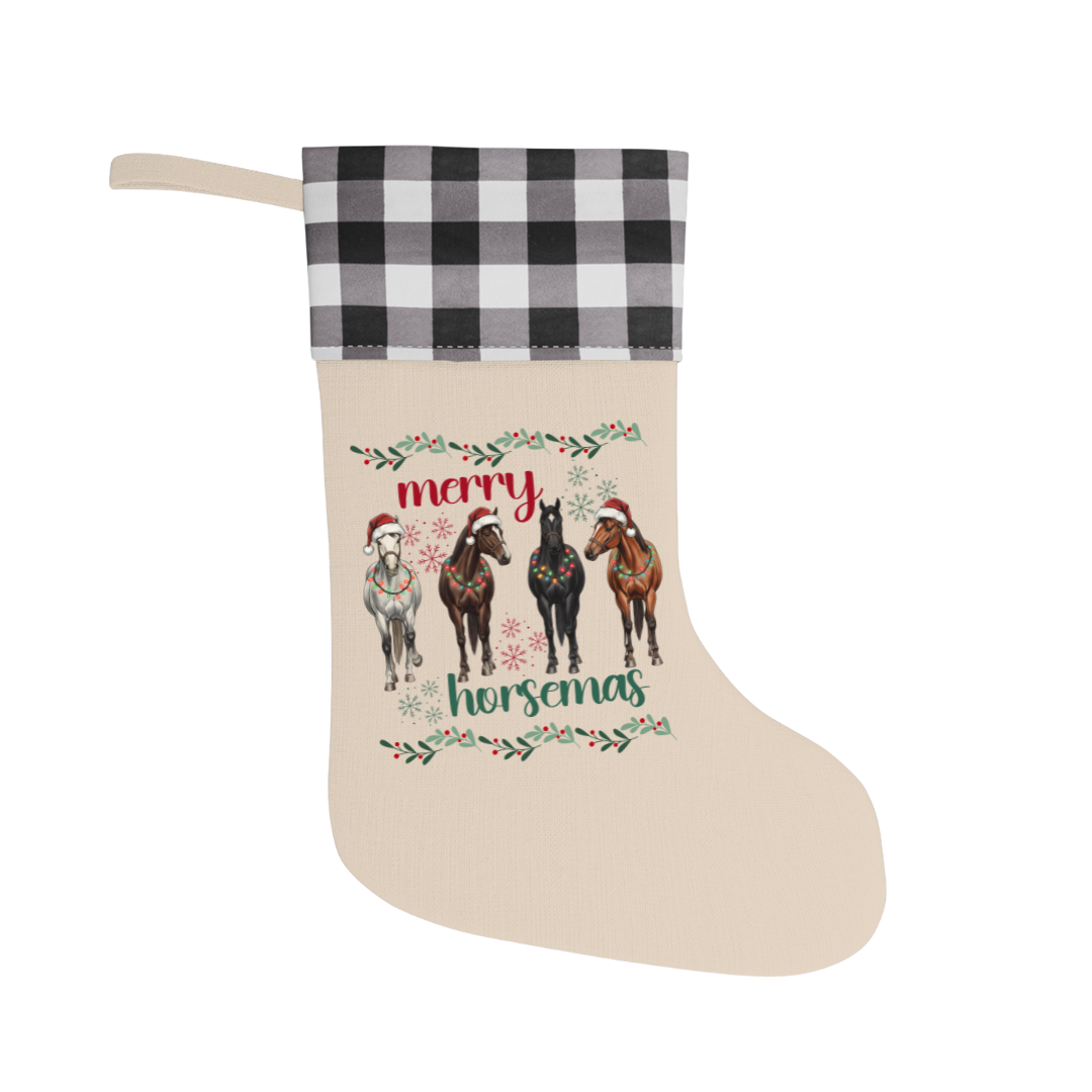 Merry Horsemas Christmas Stocking