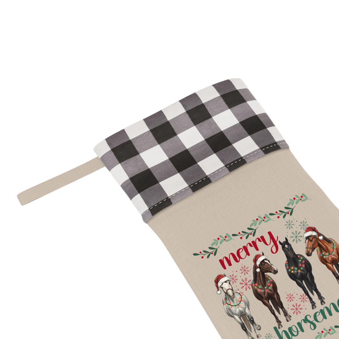 Merry Horsemas Christmas Stocking