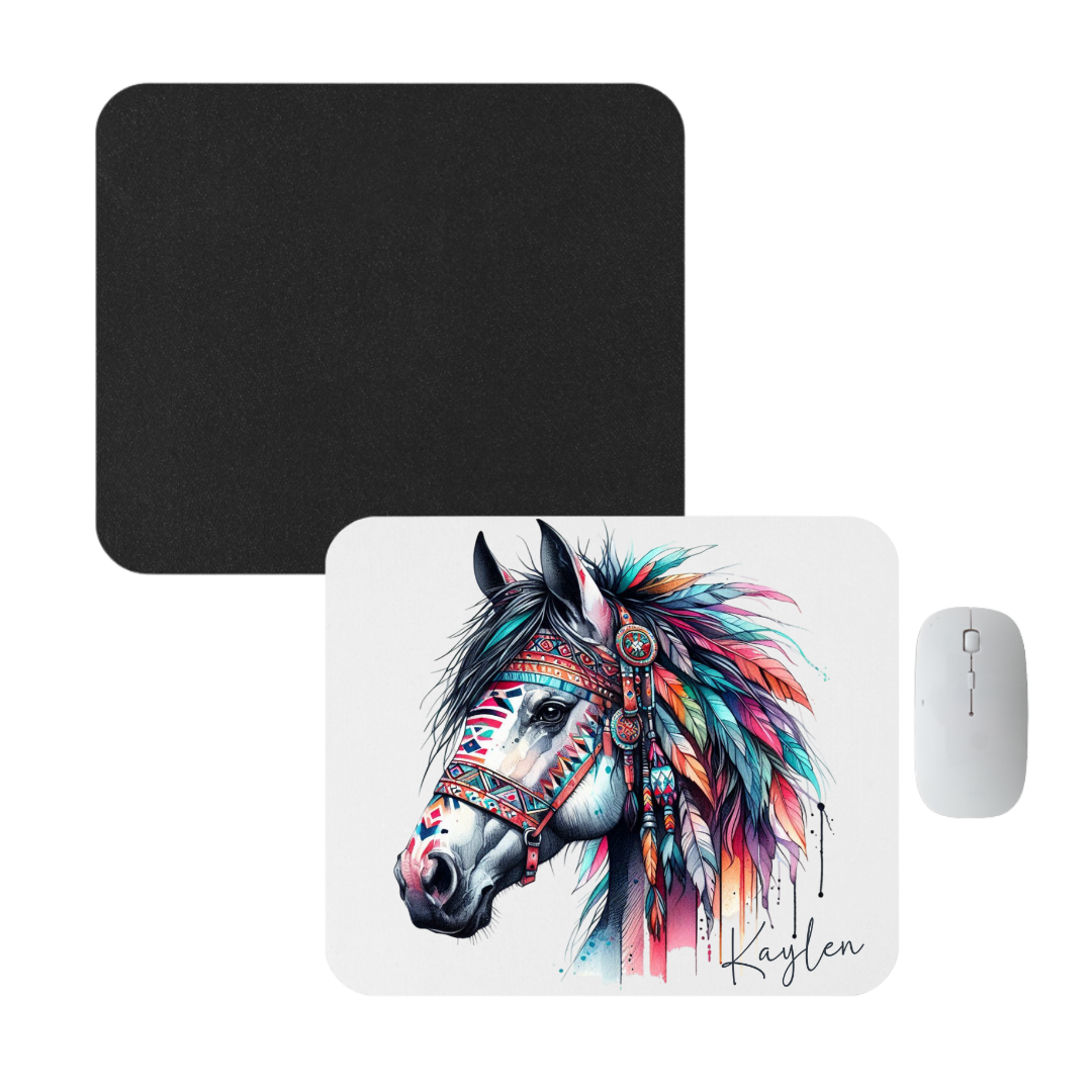 Personalised Native American Horse Mousepad