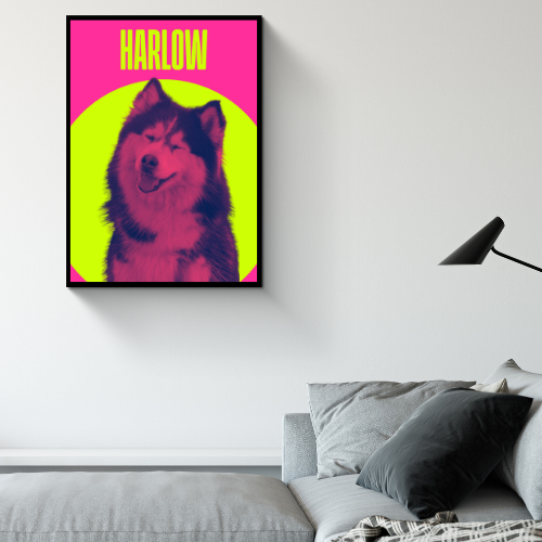 Personalised Pop Art Dog Poster