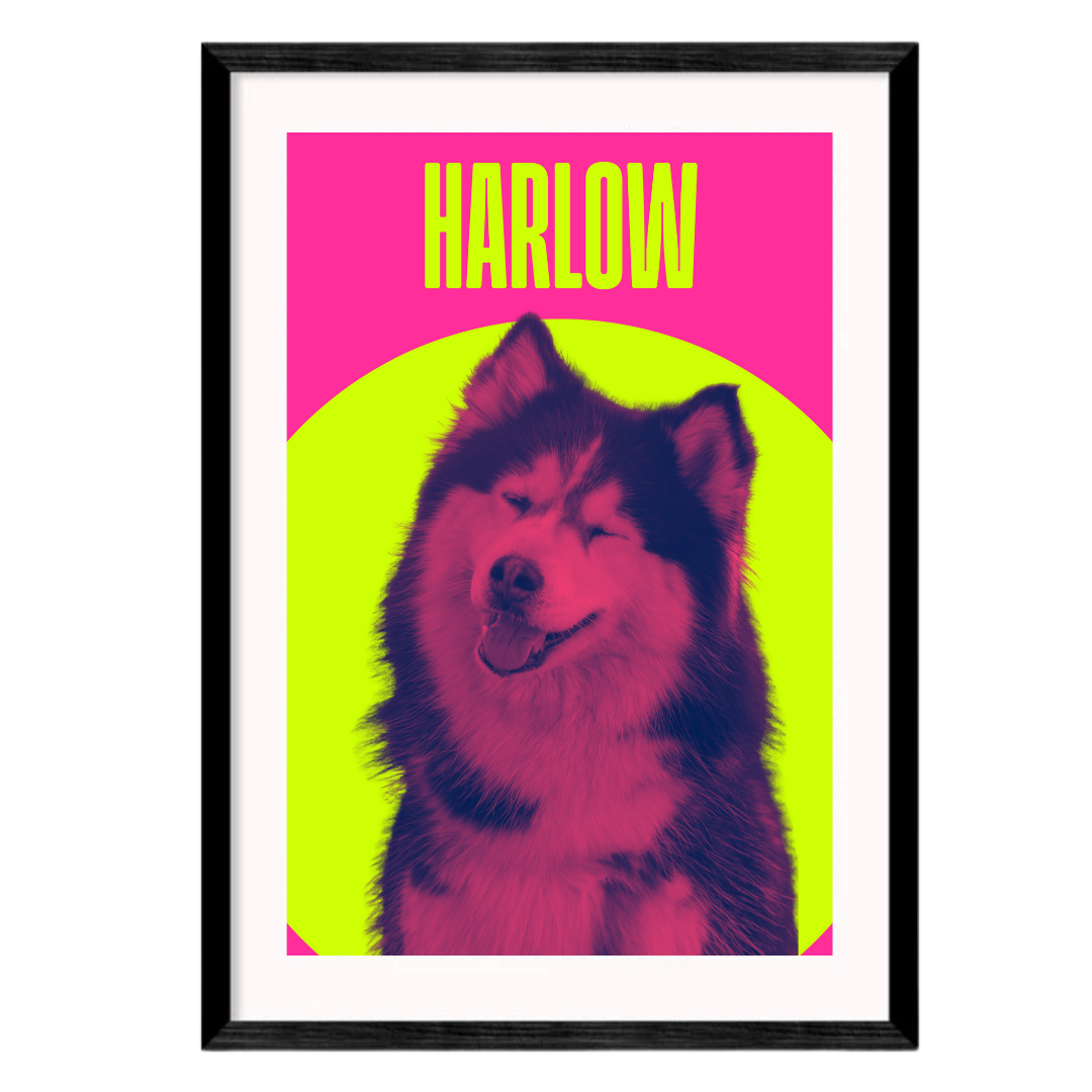 Personalised Pop Art Dog Poster