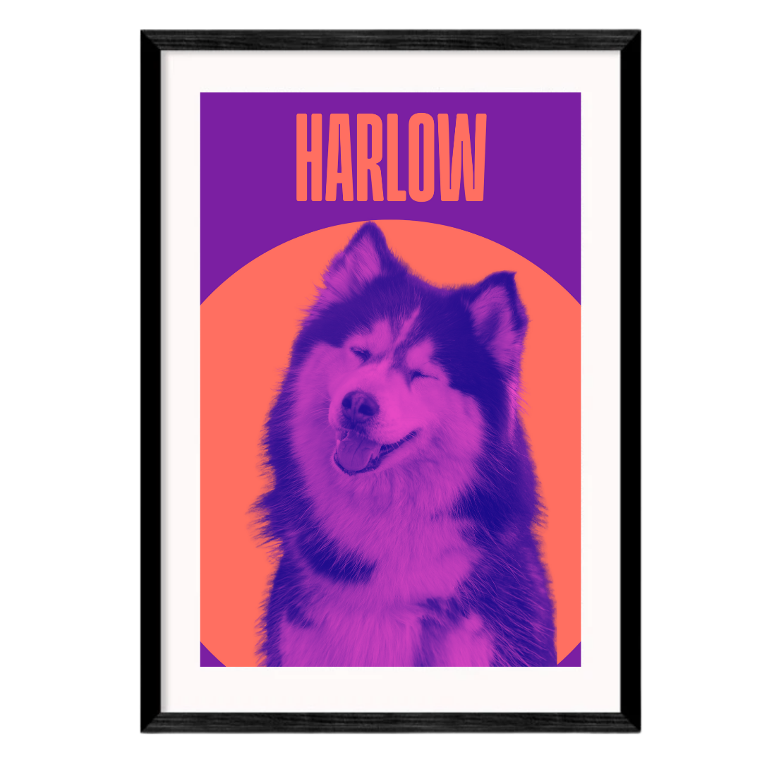 Personalised Pop Art Dog Poster