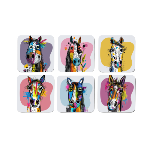 Quirky Horse Coasters