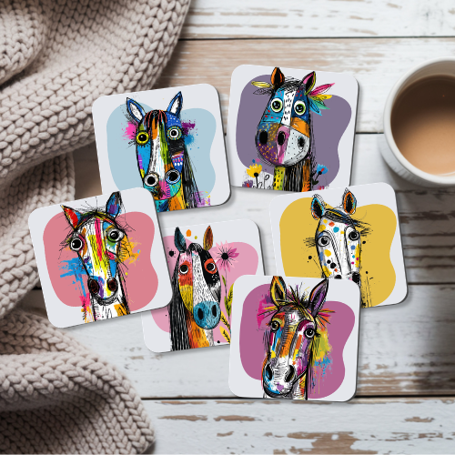 Quirky Horse Coasters
