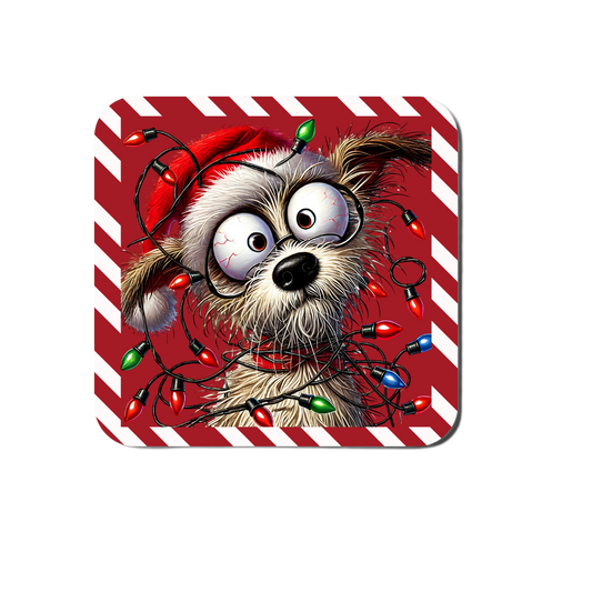 Quirky Christmas Dog Coasters
