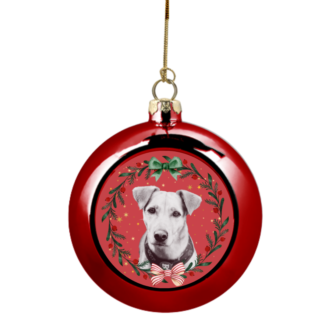 Personalised Christmas Dog Bauble