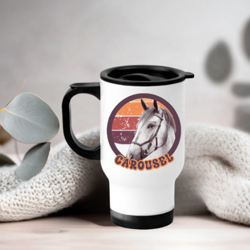 Personalised Horse Travel Mug